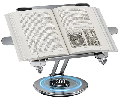 Image de Support de livre réglable avec pied pivotant