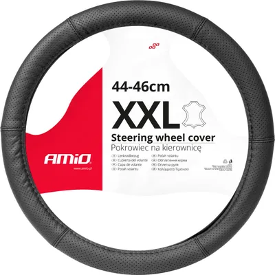 Immagine prodotto di Coprivolante in pelle traforata XXL 44-46cm per auto SWC-50-XXL