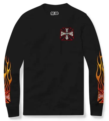 Image de West Coast Choppers – « Not Doing It Your Way » – T-shirt à manches longues noir, taille XL pour homme