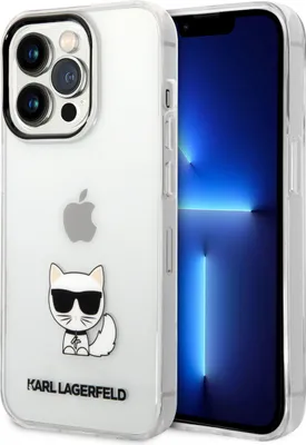 Produktbild von Karl Lagerfeld Klhcp14Lcttr Iphone 14 Pro 6,1 Hardcase Przeźroczysty/Transparent Choupette Body