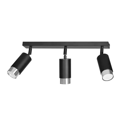 Produktbild von HIRO 3 led deckenlampe schwarz silber