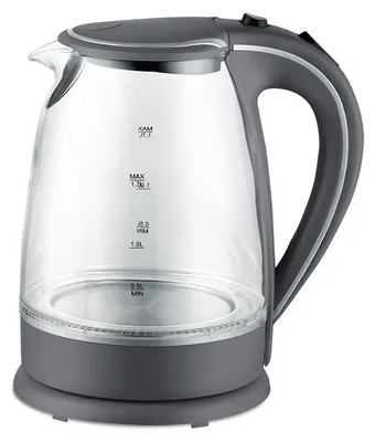 Immagine prodotto di Bollitore elettrico in vetro, grigio, 1,7 litri, 2000W | Maestro MR-064-GREY