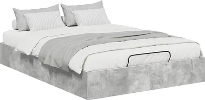 Produktbild von Ottoman Bettgestell Betongrau 120 x 200 cm Holzwerkstoff