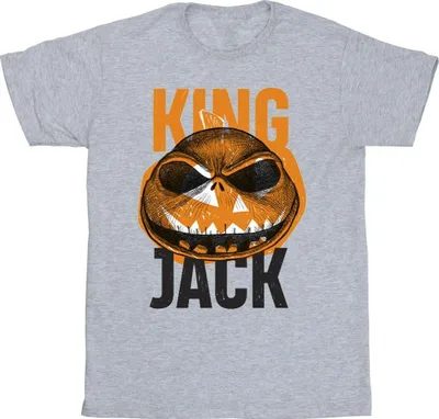 Produktbild von Disney - "The Nightmare Before Christmas King Jack" T-Shirt für Herren BI43856 (S) (Grau)