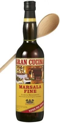 Produktbild von Gran Cucina Marsala Fine DOC 18% vol. (1 x 0,75 l) – Feiner Likörwein, ideal zum Kochen und Backen