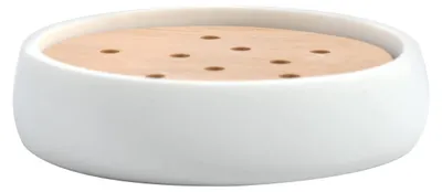 Produktbild von Spirella Seifenschale Sven aus Polyresin, 11,6 x 11,6 cm, weiß