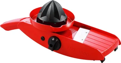 Immagine prodotto di TNS 3000 VEGETABLE PLANER Multi-grattugia, affetta cetrioli, taglia julienne "ALL IN ONE" L'originale (ROSSO-NERO)