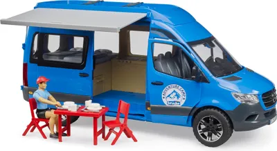 Produktbild von bruder 02684 MB Sprinter Camper mit Fahrer und Zubehör