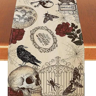 Obrázok produktu pre Halloweenská obrus 33 x 183 cm – dekorácia do interiéru