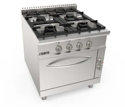 Immagine prodotto di Cucina a gas Saro + forno elettrico a 4 fuochi modello Lq / Cug4Ne