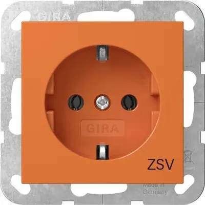 Image de GIRA 4188109 SCHUKO ZSV System 55 Orange (4188109)