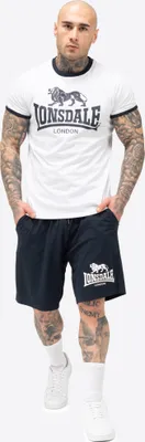 Produktbild von Herren T-Shirt & Shorts Set normale Passform MAIST White/Dark Navy M Lonsdale