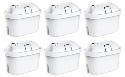 Produktbild von Wasserfilter Kartuschen 6er-Pack, Kompatibel mit BRITA MAXTRA PRO, Ersatzfilter für Wasserfilter-Kannen, reduziert Chlor, Kalk, Metalle 6 Stück