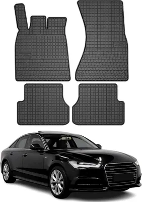 Zdjęcie produktu dla 2011-2018 gumowe dywaniki podłogowe Audi A6 C7 czarne 4 szt