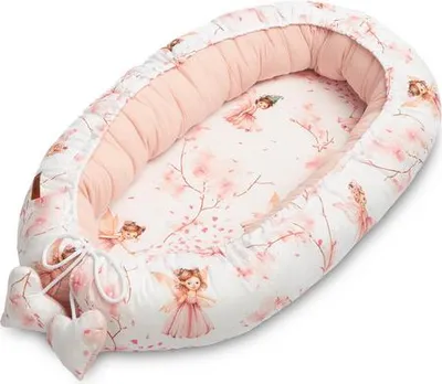 Image de SENSILLO Nid d'ange nouveau-né cocon bébé 80x45cm - Fées, Rose