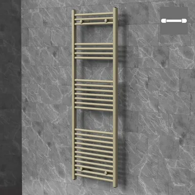 Obrázok produktu pre LuxeBath radiátor na uteráky Sahara, 600x1500 mm, béžová farba, bočný prípoj, priamy model, sušič rúk, nástenný radiátor do kúpeľne