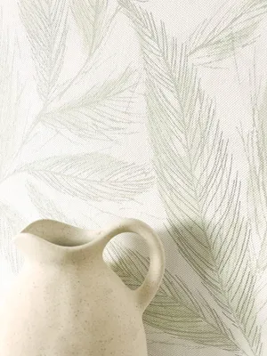 Produktbild von NEWROOM Tapete Denisa Creme Vliestapete - Skandinavisch Blätter Floral  Germany