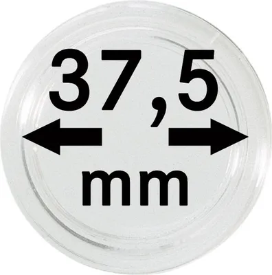 Produktbild von Lindner 2250375P Münzkapseln 37,5 mm-10er-Packung