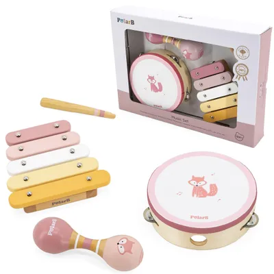 Produktbild von Viga Polarb Musikinstrumentenset Rosa
