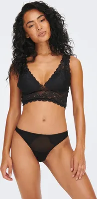 Obrázok produktu pre ONLY čipkované nohavičky 2-Pack G-String Waist Underpants Brazilian Tanga Veľkosť: L