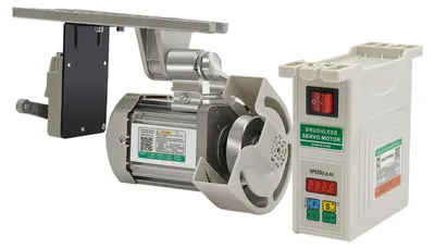 Produktbild von Servomotor für Industrienähmaschinen - Bürstenloser Gleichstrommotor - 750 W - 220 V - LED-Anzeige - 500–3500 U/min einstellbar - Silber