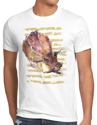 Produktbild von BaumwolleCloud Triceratops Herren T-Shirt dinosaurier dreihorn