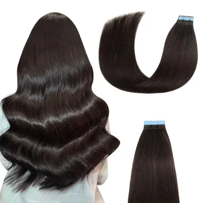 Productafbeelding van Haarverlengingen, 100% Remy haar, 14 inch - Natuurlijk zwart