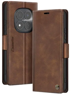 Immagine prodotto di Avizar, Custodia vintage per smartphone Redmi Note 15 Pro 5G, con protezione RFID, color marrone scuro
