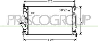 Produktbild von PRASCO FD340R005 Kühler Wasserkühler Motorkühler für FORD Fiesta Mk5 Schrägheck (JH1, JD1, JH3, JD3) FUSION (JU)
