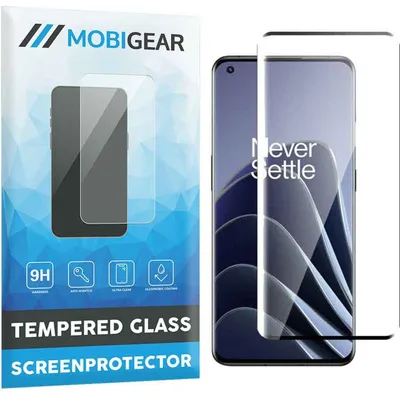 Produktbild von Mobigear Premium Displayschutz für OnePlus 10 Pro, gehärtetes Panzerglas, Displayschutzfolie – kompatibel mit Hüllen – Schwarz