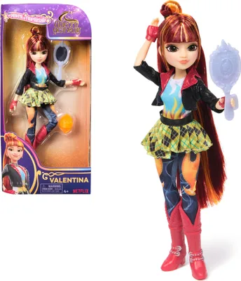 Productafbeelding van Unicorn Academy poppen Valentina met spiegel 24 cm