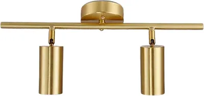 Immagine prodotto di SensaHome FCMX774-A-GD Faretti da incasso oro - Faretti dorati a 2 luci - 50x21 cm - Attacco GU10*3W - Senza lampadina