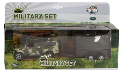Immagine prodotto di Land Rover Defender militare 14,5cm con rimorchio
