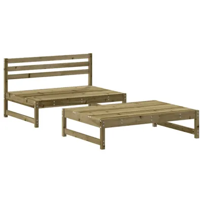 Produktbild von vidaXL 2-tlg. Garten-Lounge-Set Kiefernholz Imprägniert