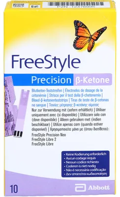 Produktbild von FreeStyle Precision ß Ketone Blutketon Teststreifen, 10 St. Teststreifen