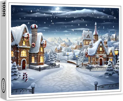 Image de puzzle premium raxxa "Village de Noël", 1000 pièces