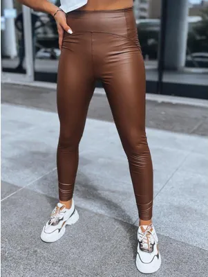 Produktbild von Damen-Wachsleggings WAXED CHIC Chocolate M