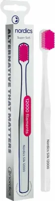 Produktbild von NORDICS Premium-Zahnbürste ULTRA SOFT 12000 weiß 1 Stk.