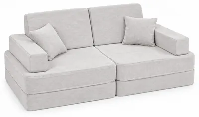 Zdjęcie produktu dla Angelove - Modułowa Sofa do Zabawy dla Dzieci - 8 Elementów - Szara