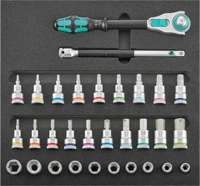 Produktbild von Werkzeugmodul 1/3 Steckschlüssel 1/2" Zyklop und Haltefunktion Wera | 4053569861939