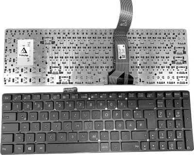 Produktbild von DEUTSCHE-Tastatur Keyboard Schwarz kompatibel für ASUS X751LA