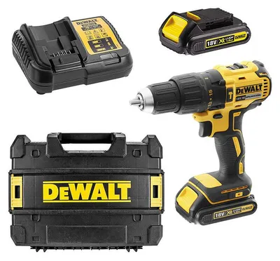 Image de Perceuse-visseuse à percussion 18V DEWALT DCD778S2T-QW avec coffret et 2 batteries 1,5 Ah