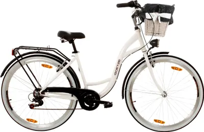 Obrázok produktu pre Dámsky mestský bicykel Goetze Mood 28" – 7 rýchlostí, oceľový rám 18", LED osvetlenie, košík