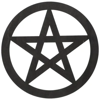 Image de Solidchoice - Panneau mural en bois en forme de pentacle, idéal pour la décoration