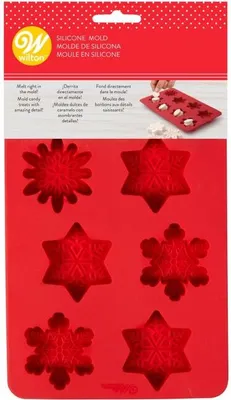 Produktbild von Wilton Silikon Candy Mould Schneeflocke
