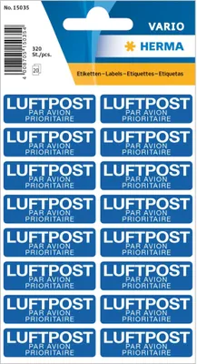 Obrázek produktu pro HERMA Textetiketten "mit Luftpost"