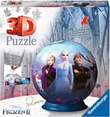 Produktbild von Disney Frozen 2 / Eiskönigin 2 - 3D Puzzle Ball 72 Teile