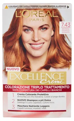 Produktbild von L'OREAL Excellence7,43 No Golden Kupfer Blond - Haarfärbemitteln