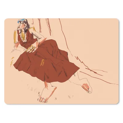Produktbild von MuchoWow® Mauspad Mousepad Frau - Abstrakt - Porträt - Kunst 23x19 cm - Mousepads - Maus Mat - Pad - Mausunterlage - Schreibtischunterlage - Mauspad