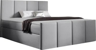 Produktbild von MIRJAN24 Boxspringbett Lars, Ehebett mit zwei Bettkästen, Doppelbett, Stilvoll Schlafzimmer (Muna 08, Größe: 160x200 cm)